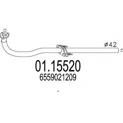 CISAM 193901 Труба вихлопного газу