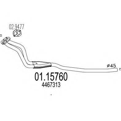 ZARA 256 Труба вихлопного газу