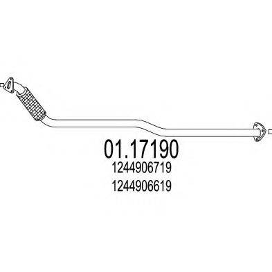 CISAM 506581 Труба вихлопного газу