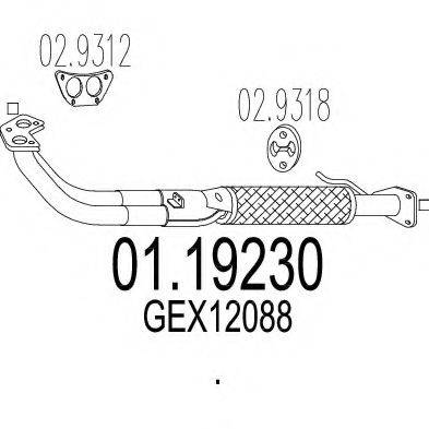 ZARA 86114 Труба вихлопного газу
