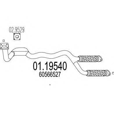 CISAM 160301 Труба вихлопного газу
