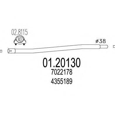 ZARA 868 Труба вихлопного газу