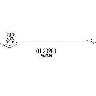 ZARA 276 Труба вихлопного газу