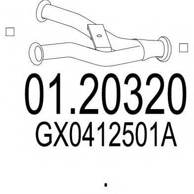 CISAM 231706 Труба вихлопного газу