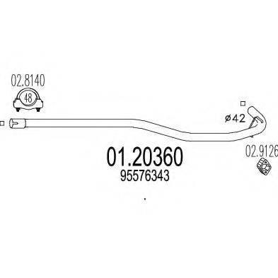ROSI 04450 Труба вихлопного газу