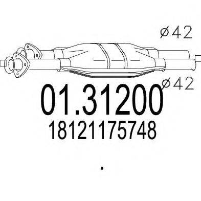 CISAM 222007 Передглушувач вихлопних газів