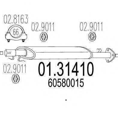 TIMAX 240497 Передглушувач вихлопних газів