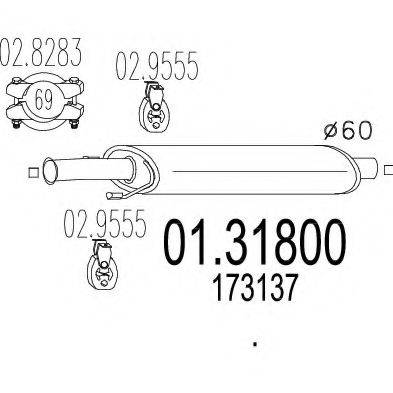 TIMAX 210665 Передглушувач вихлопних газів