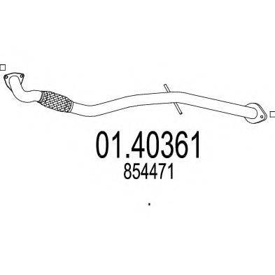 BOSAL 800183 Труба вихлопного газу