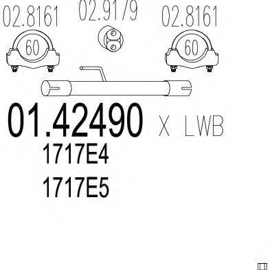 ZARA 17345 Труба вихлопного газу