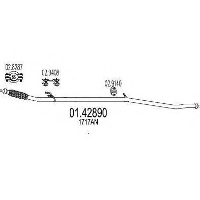TIMAX PG757J Труба вихлопного газу