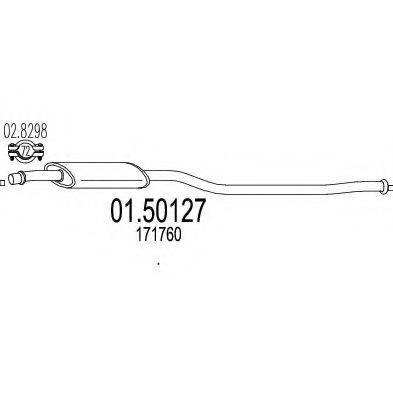 ROSI 11150 Середній глушник вихлопних газів