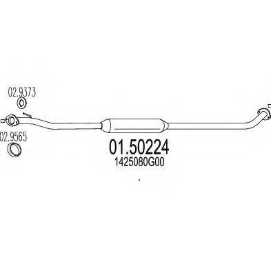 ROSI 13937 Середній глушник вихлопних газів