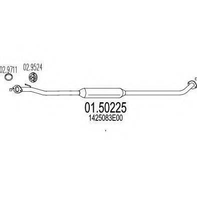 ROSI 13807 Середній глушник вихлопних газів