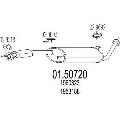 TIMAX 240110 Середній глушник вихлопних газів