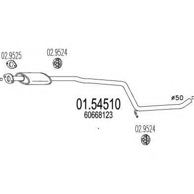 TIMAX 210741 Середній глушник вихлопних газів