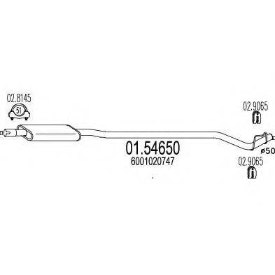 CIA 17333 Середній глушник вихлопних газів