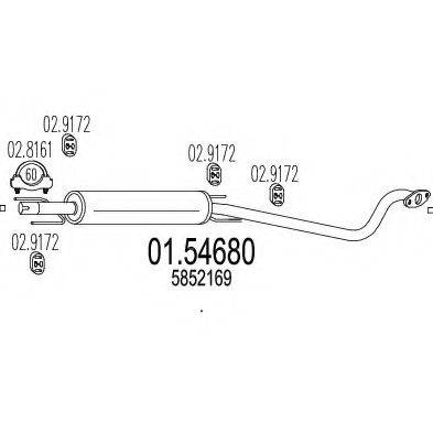 TIMAX 240013 Середній глушник вихлопних газів