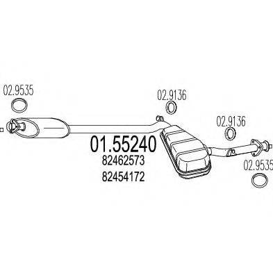 TIMAX 260377 Середній глушник вихлопних газів