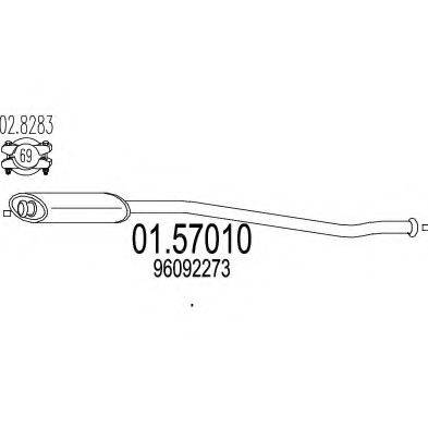 TIMAX 210404 Середній глушник вихлопних газів