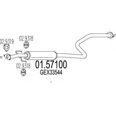 TIMAX 260506 Середній глушник вихлопних газів