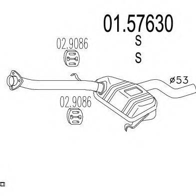 TIMAX 240361 Середній глушник вихлопних газів