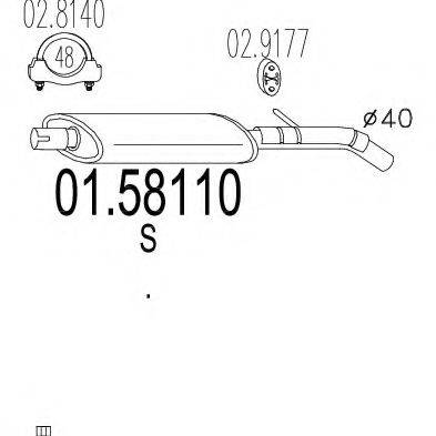 TIMAX 240351 Середній глушник вихлопних газів