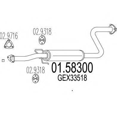 TIMAX 240234 Середній глушник вихлопних газів