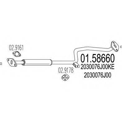 TIMAX 250079 Середній глушник вихлопних газів