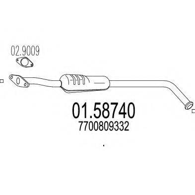 TIMAX 230378 Середній глушник вихлопних газів