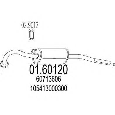 ZARA 912 Глушник вихлопних газів кінцевий