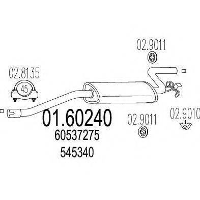 CISAM 158512 Глушник вихлопних газів кінцевий
