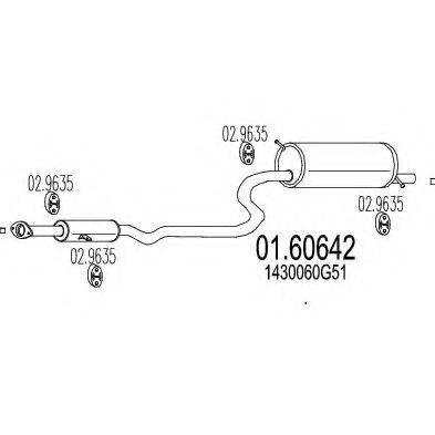 ZARA 94596 Глушник вихлопних газів кінцевий