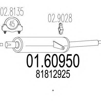 ZARA 967 Глушник вихлопних газів кінцевий