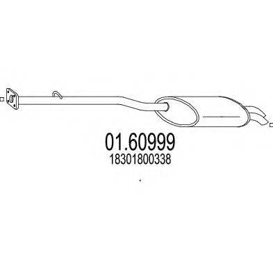 MTS 0160999 Глушник вихлопних газів кінцевий