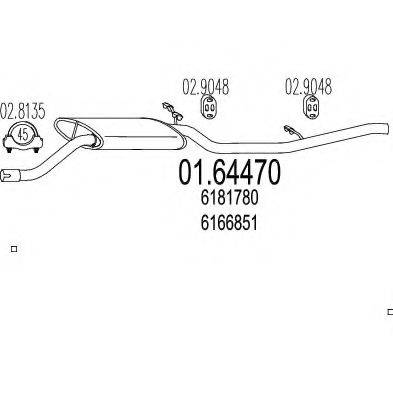 ZARA 41103 Глушник вихлопних газів кінцевий