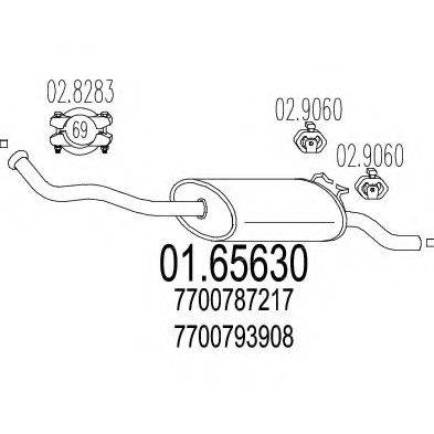 SIGAM 50627 Глушник вихлопних газів кінцевий