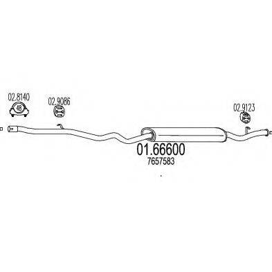 CIA 03482 Глушник вихлопних газів кінцевий
