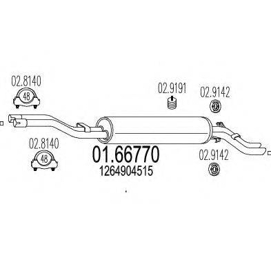 TIMAX 240187 Глушник вихлопних газів кінцевий
