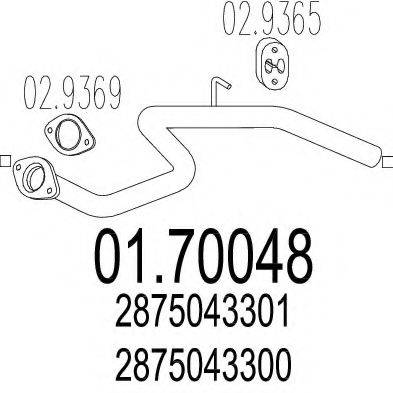 TIMAX 210674 Труба вихлопного газу