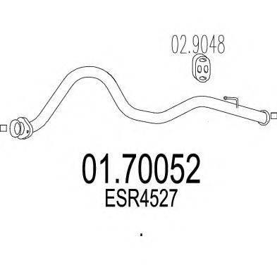 LAND ROVER ESR4527 Труба вихлопного газу