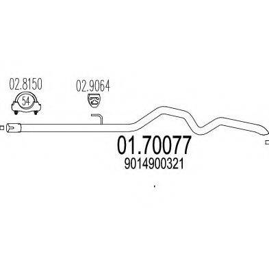 TIMAX 160210 Труба вихлопного газу