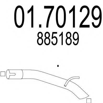 BOSAL 700179 Труба вихлопного газу