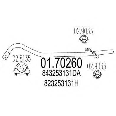 SIGAM 10702 Труба вихлопного газу