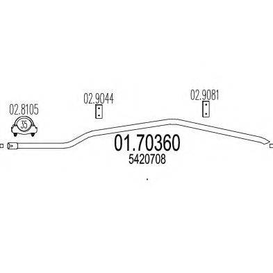 ZARA 33440 Труба вихлопного газу