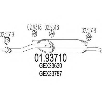 TIMAX 260573 Глушник вихлопних газів кінцевий