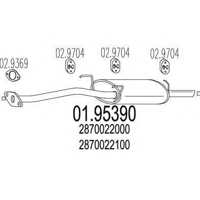TIMAX 210589 Глушник вихлопних газів кінцевий