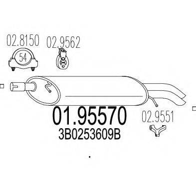 SIGAM 60663 Глушник вихлопних газів кінцевий