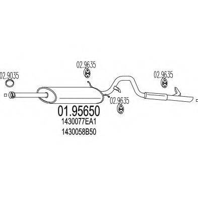TIMAX 260776 Глушник вихлопних газів кінцевий