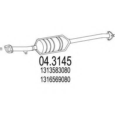 CITROEN 1316569080 Каталізатор